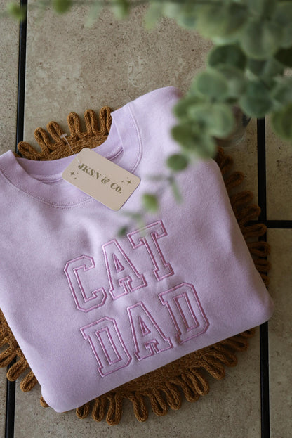 Cat Parent Embroidered Sweatshirt