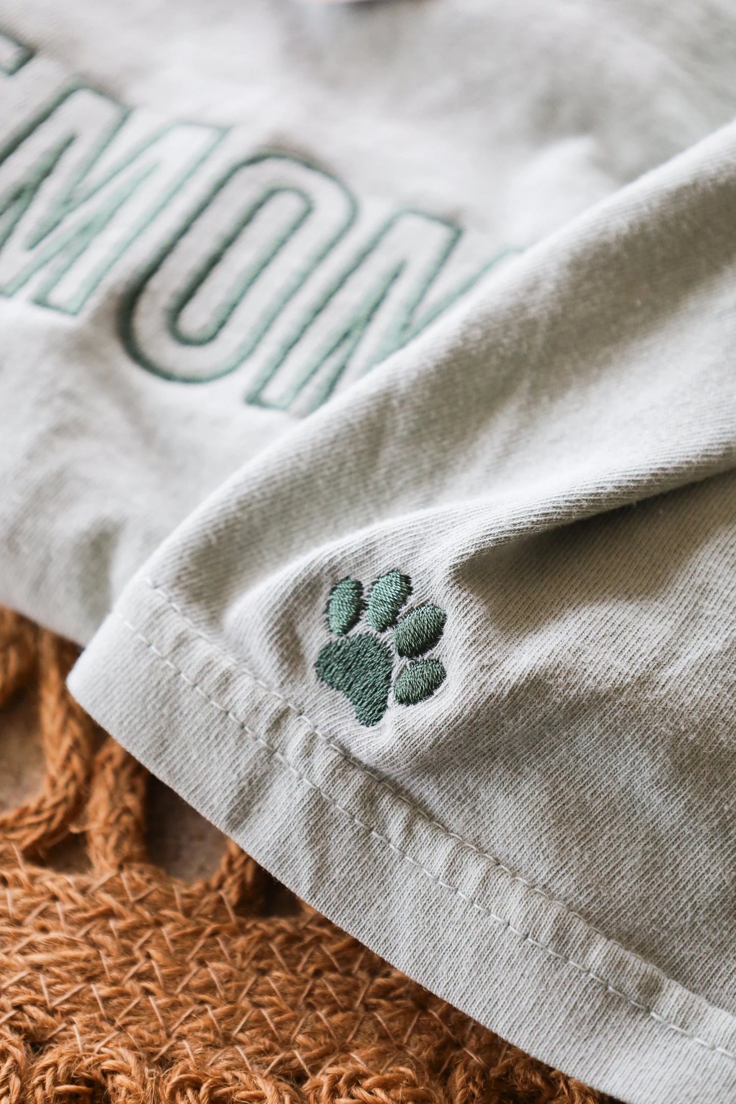 Customizable Cat Mom and Cat Dad Embroidered Tee — Comfort Colors Embroidered Tee