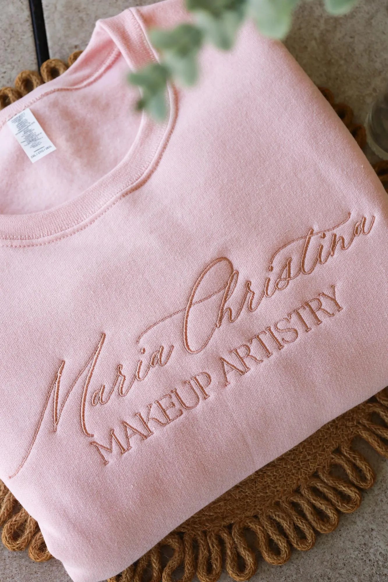 Custom LOGO Embroidered Sweatshirt— Embroidered Logo