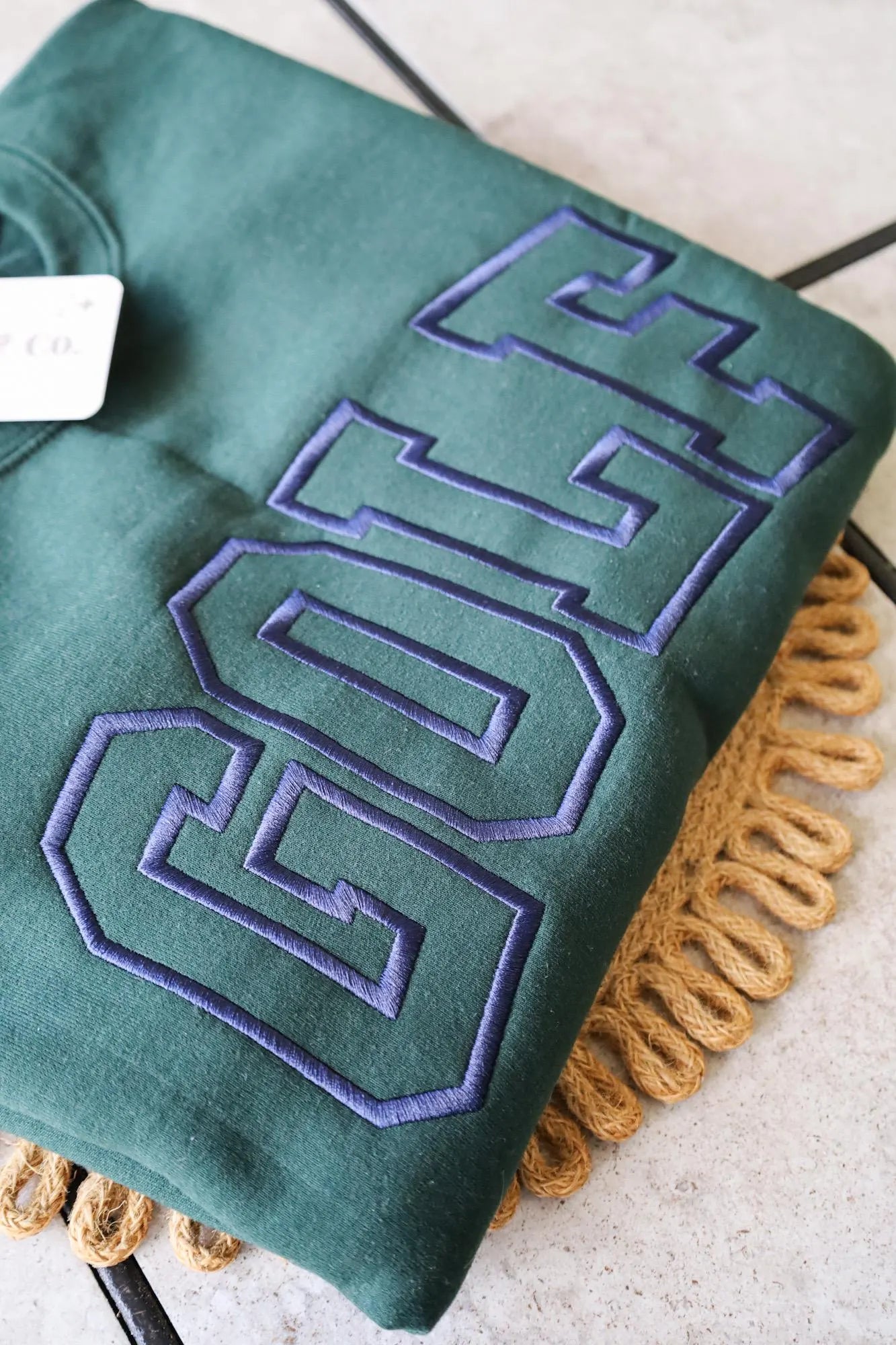 Embroidered Golf Varsity Sweatshirt, Golf Crewneck, Caddie Inspired Sweatshirt, Golf