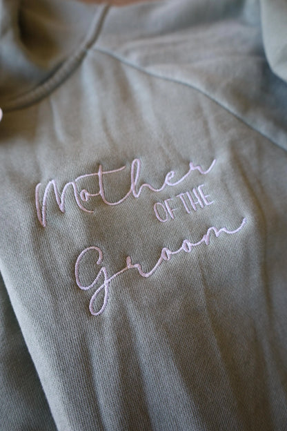 Mother of The Bride Embroidered Full Zip, Mother of The Groom Embroidered Full Zip, Wedding Day Zip Hoodie, Wedding Party, Bridesmaid Jacket