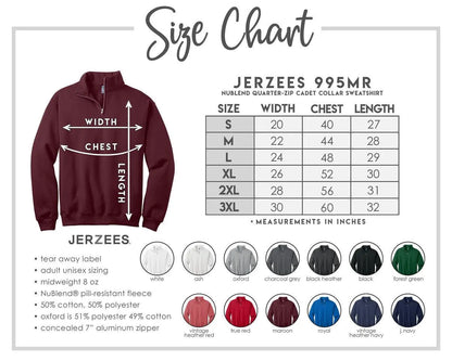 Custom LOGO Embroidered Quarter Zip