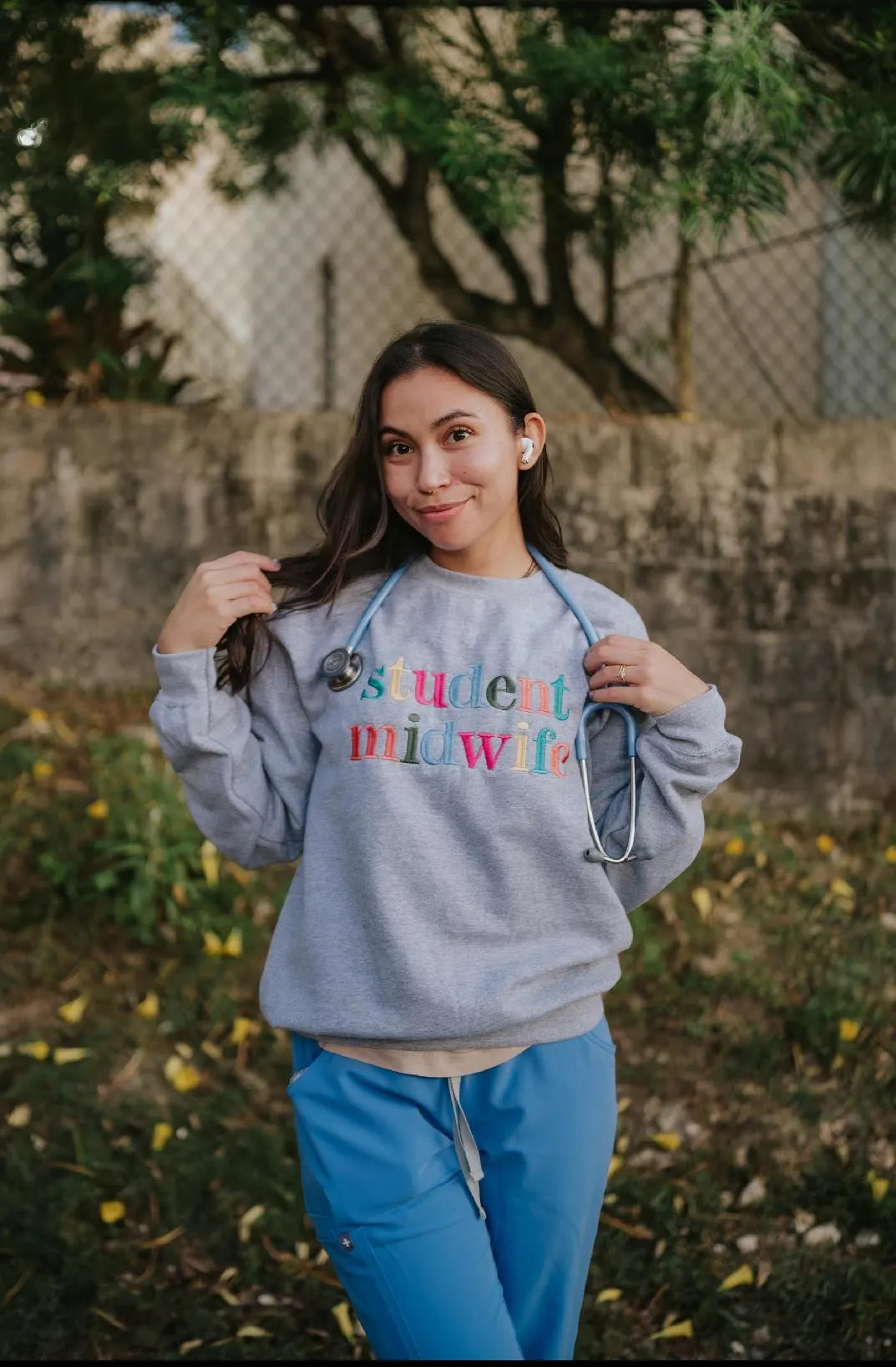 Customizable Multicolor Embroidered Profession Crewneck-- Career Sweatshirt, Custom Profession Shirt, Graduation, Graduation Gift, Career