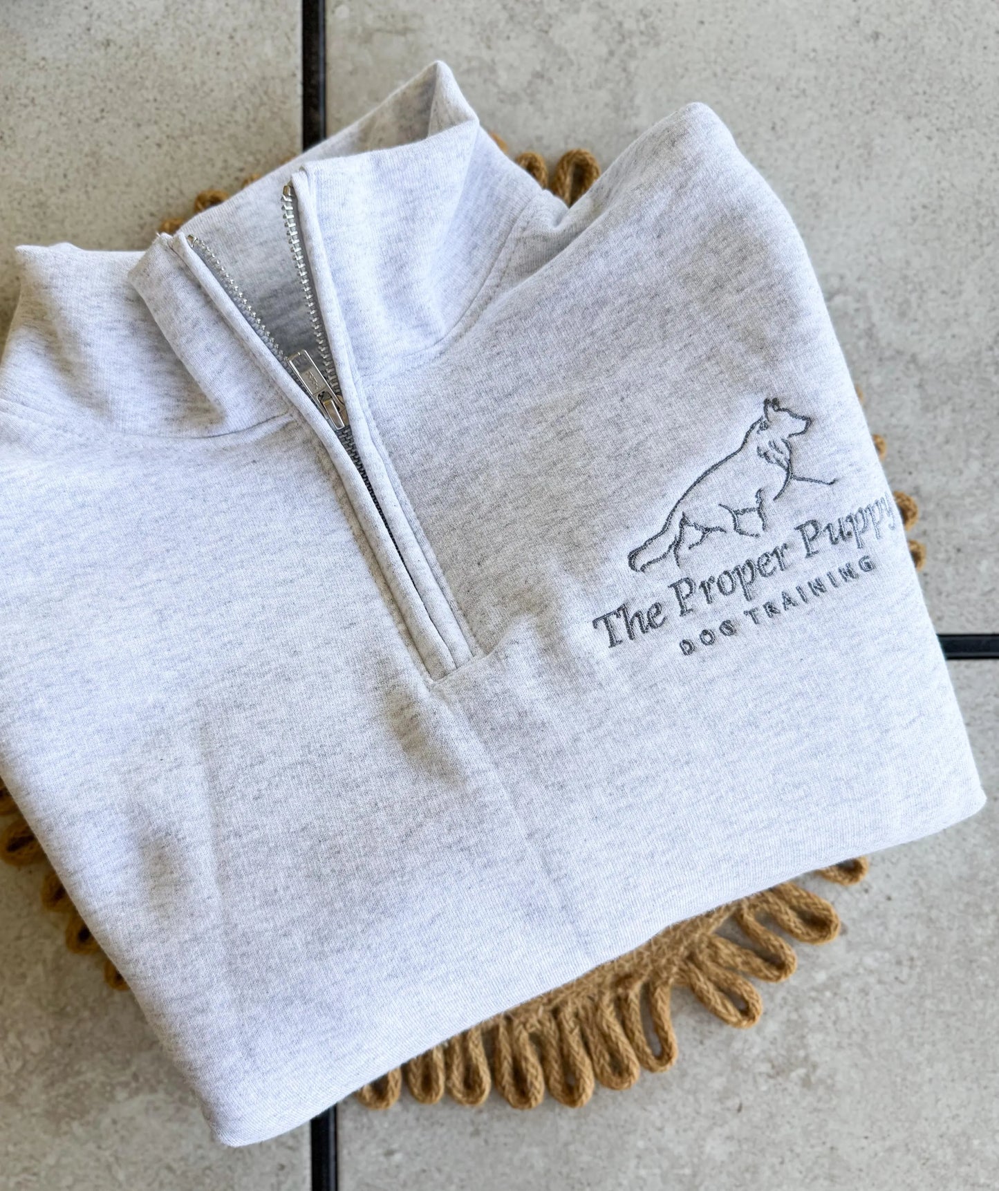 Custom LOGO Embroidered Quarter Zip