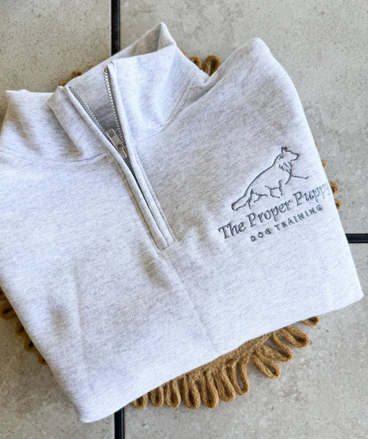 Custom LOGO Embroidered Quarter Zip