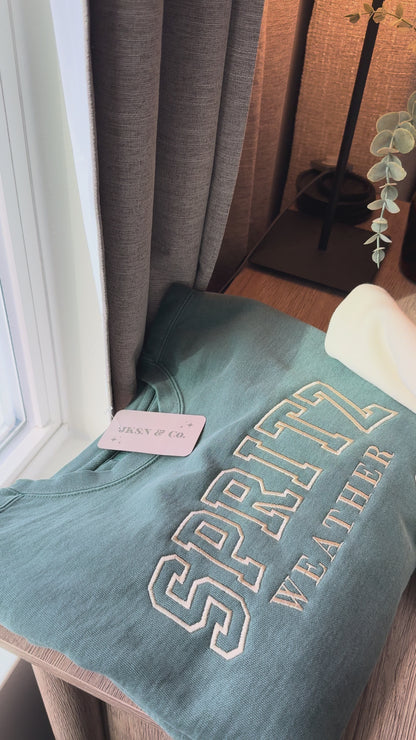 Spritz Weather Embroidered Sweatshirt